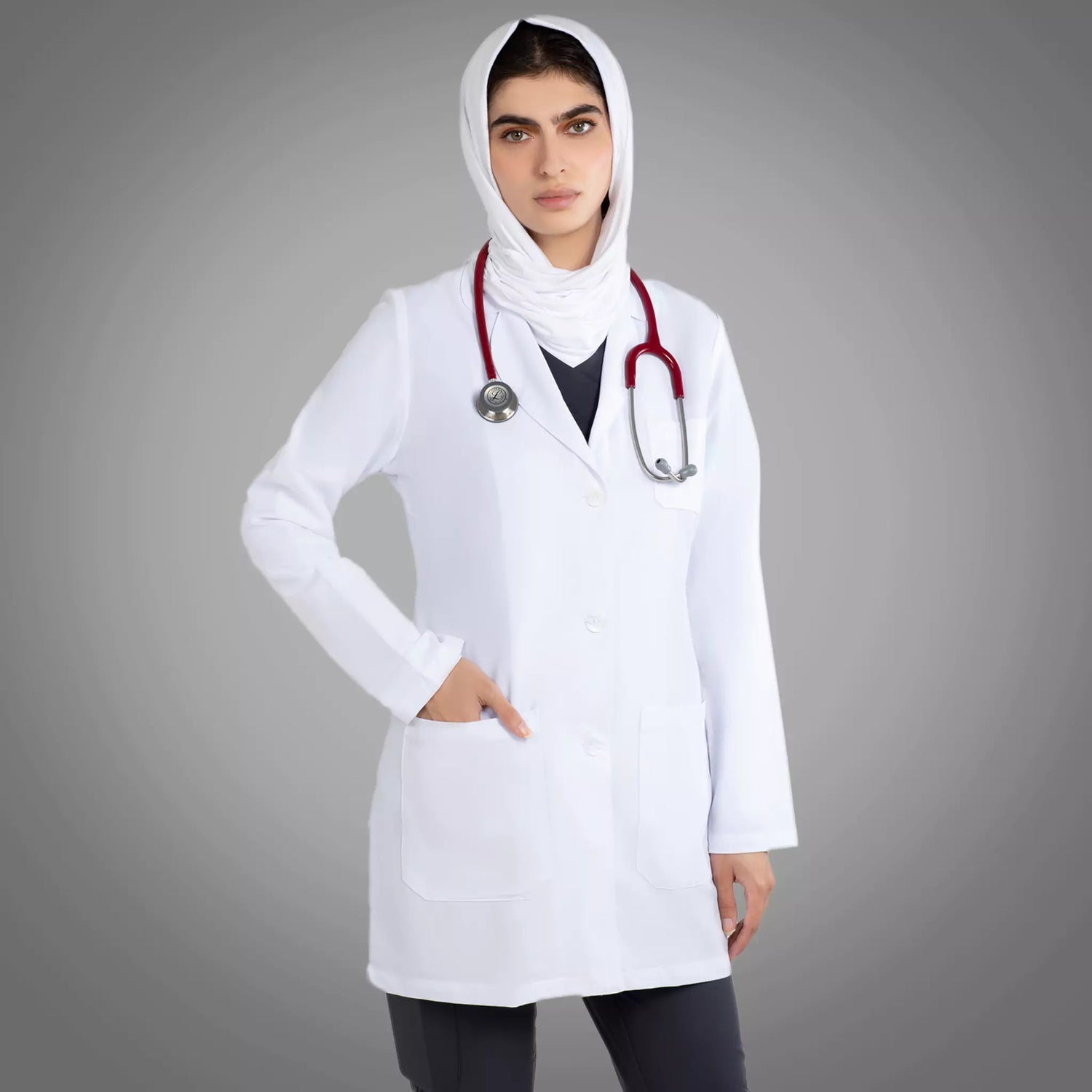 Greys Anatomy Signature 32" Womens Lab coat 2405 - scrubn
