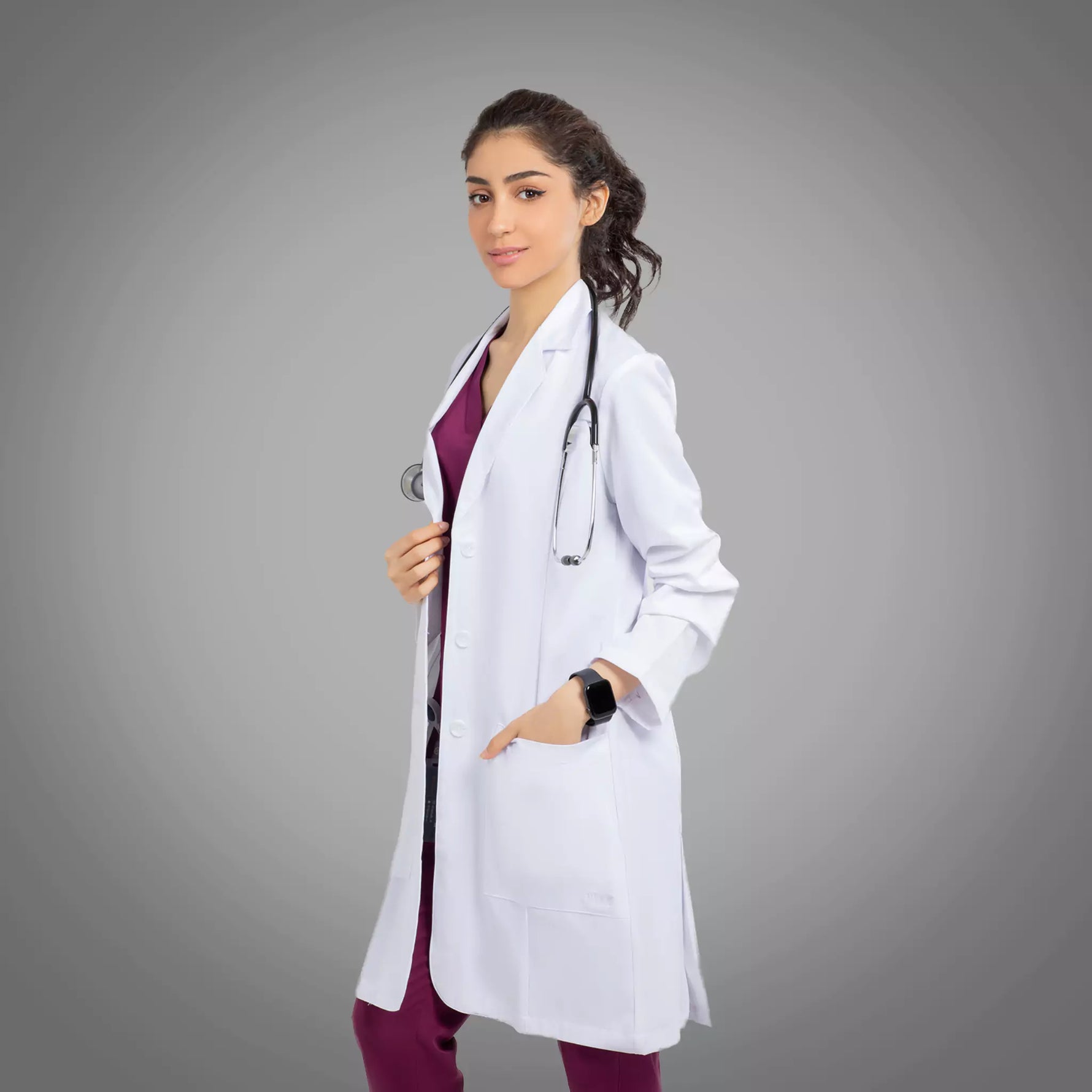 Greys Anatomy Signature 35" Womens Lab coat 2402 - scrubn