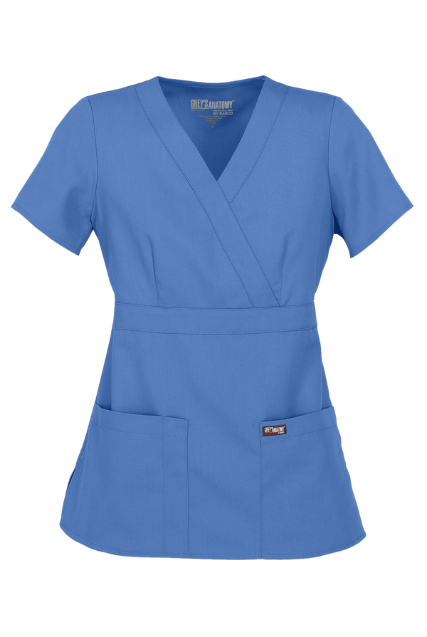 Grey's Anatomy Wrap Women's Top 4153