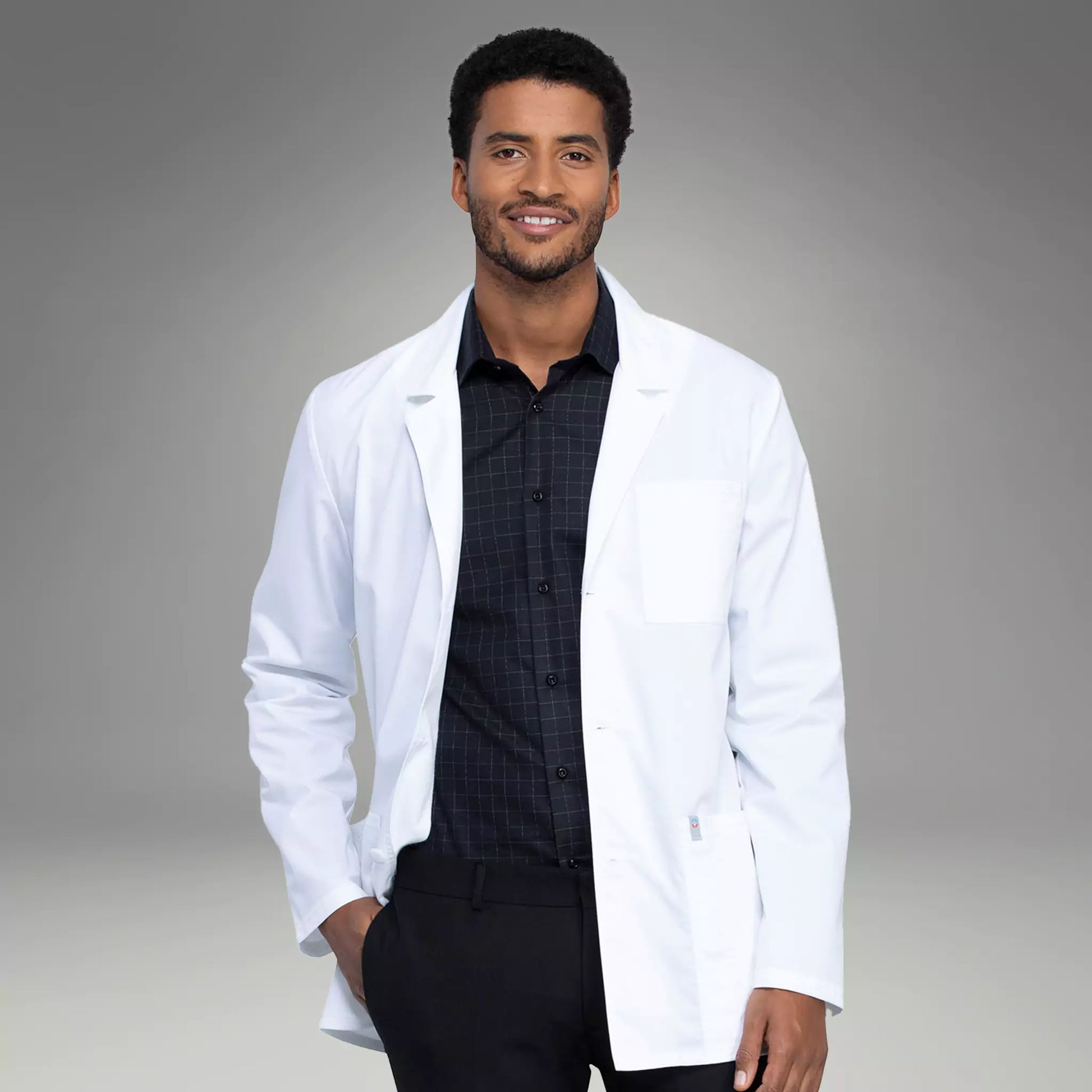 Cherokee Consultation Lab Coat Mens 32 WW400AB Scrub N