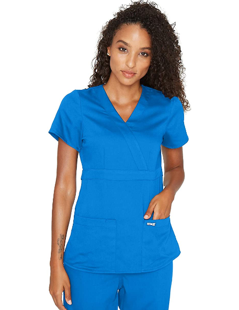 Grey s Anatomy Wrap Women s Top 4153 scrubn